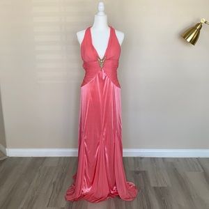 Xoxo Prom Dress Pink Vintage 90s does 40s wedding